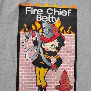 Vintage 90s Fire Chief Betty Boop T-Shirt